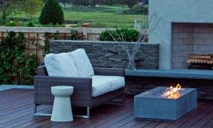 Linear Outdoor Fire Pit