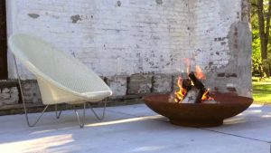Wood Burning Corten Fire Bowl