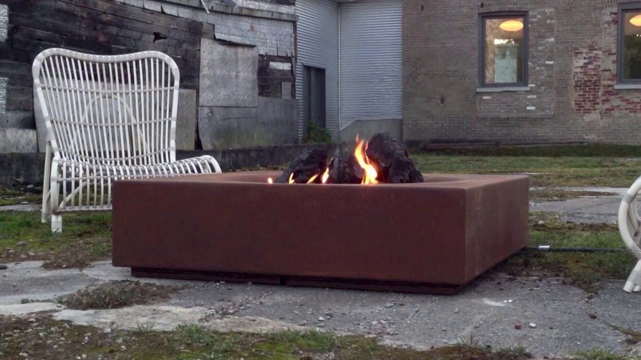 Caldera Corten Fire Pit Watch It Burn Paloform UK