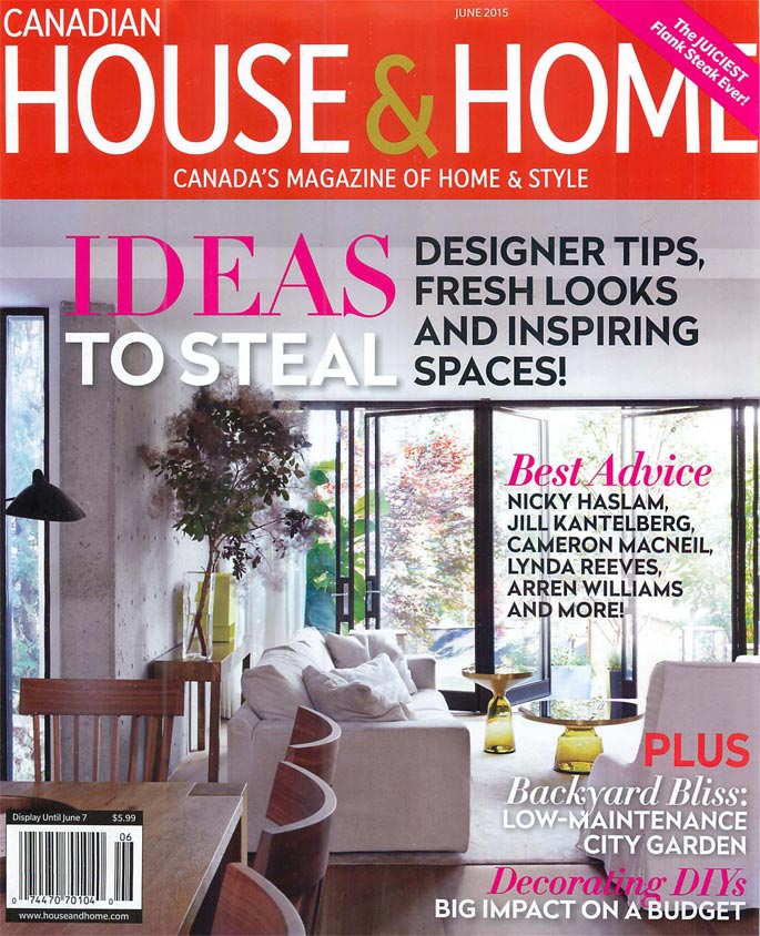 Canadian House & Home June 2015 Cover