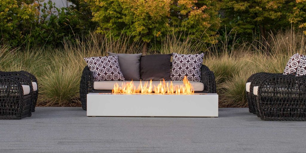 Modern outdoor deals fire pit table