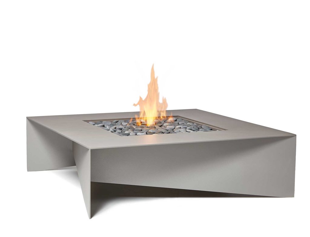 Modern Fire Pit Table outdoor Graphite