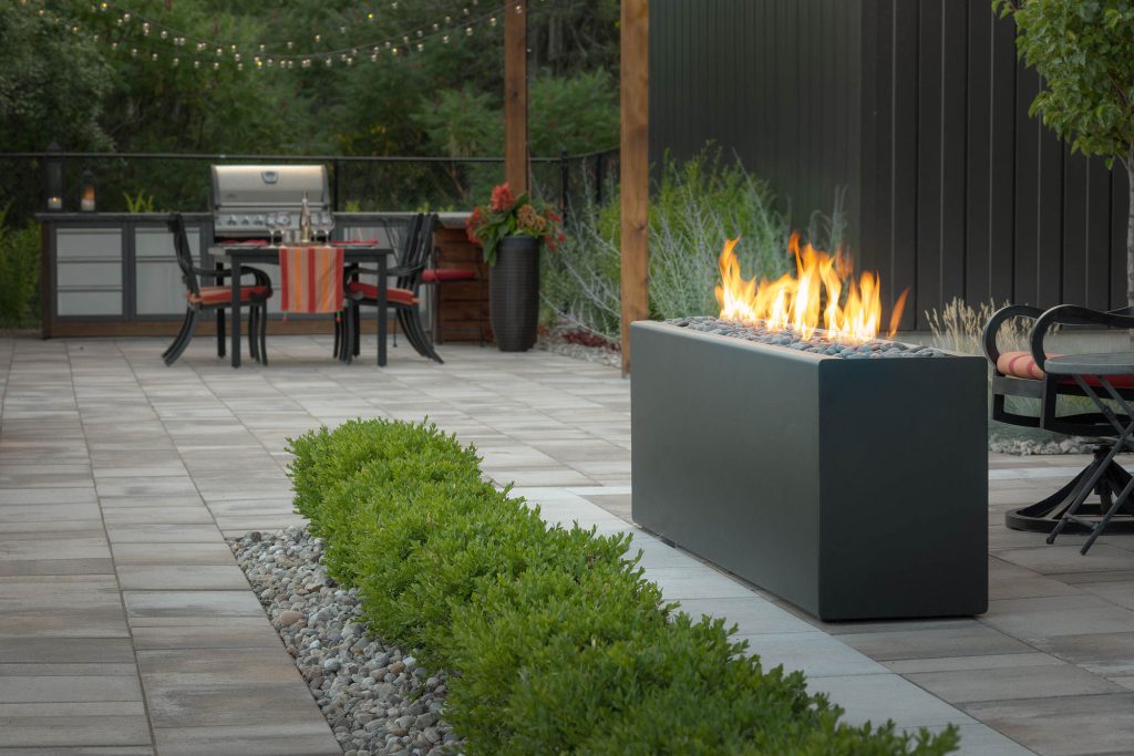 Berkshire outdoor modern concrete deals propane fire pit table