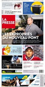 La Presse June 28, 2014 Cover