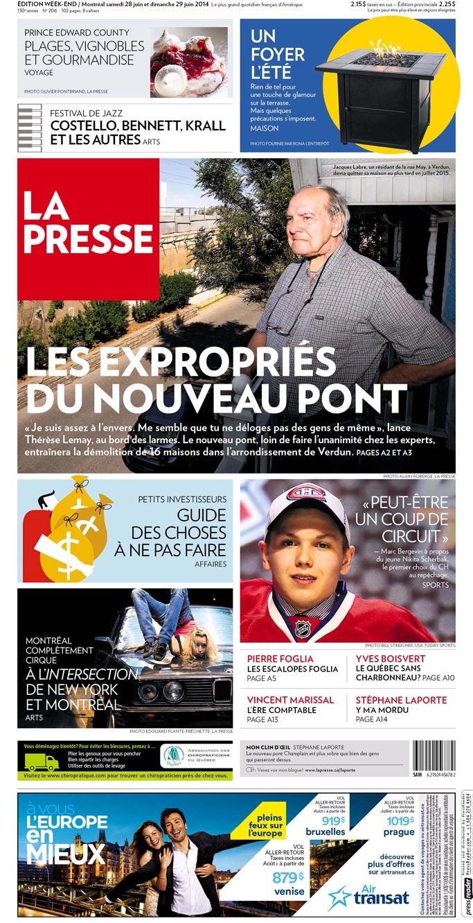 La Presse June 28, 2014