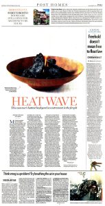 National Post June 1, 2013 | Fire bowl Corten