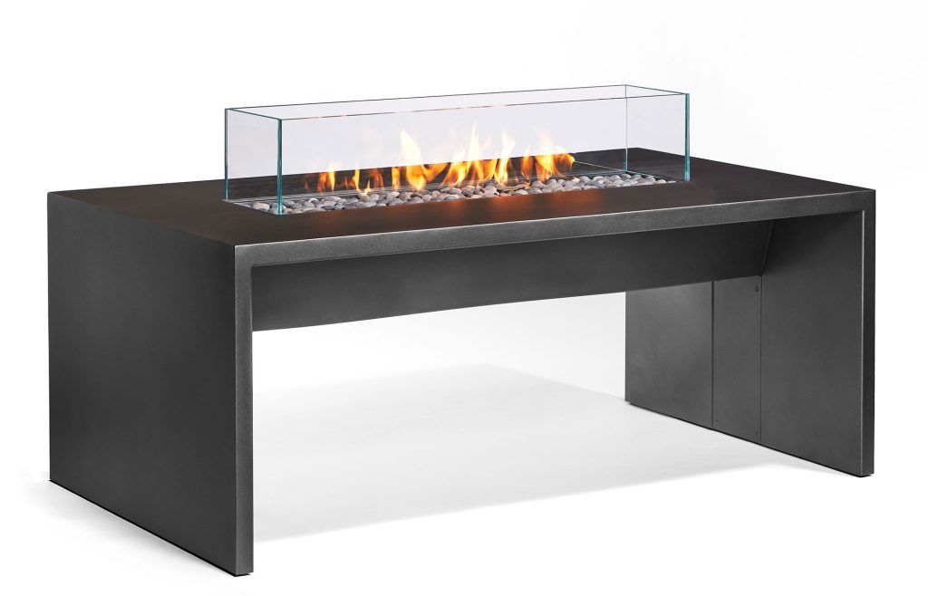 Nimbus Firepit Table With Glass Screen