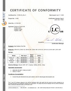 Paloform Labtest Certificate CIR-18