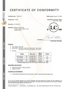 Paloform Labtest Certificate CIR-24