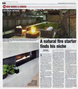 Outdoor Fire Pit In Toronto Sun May 3, 2013