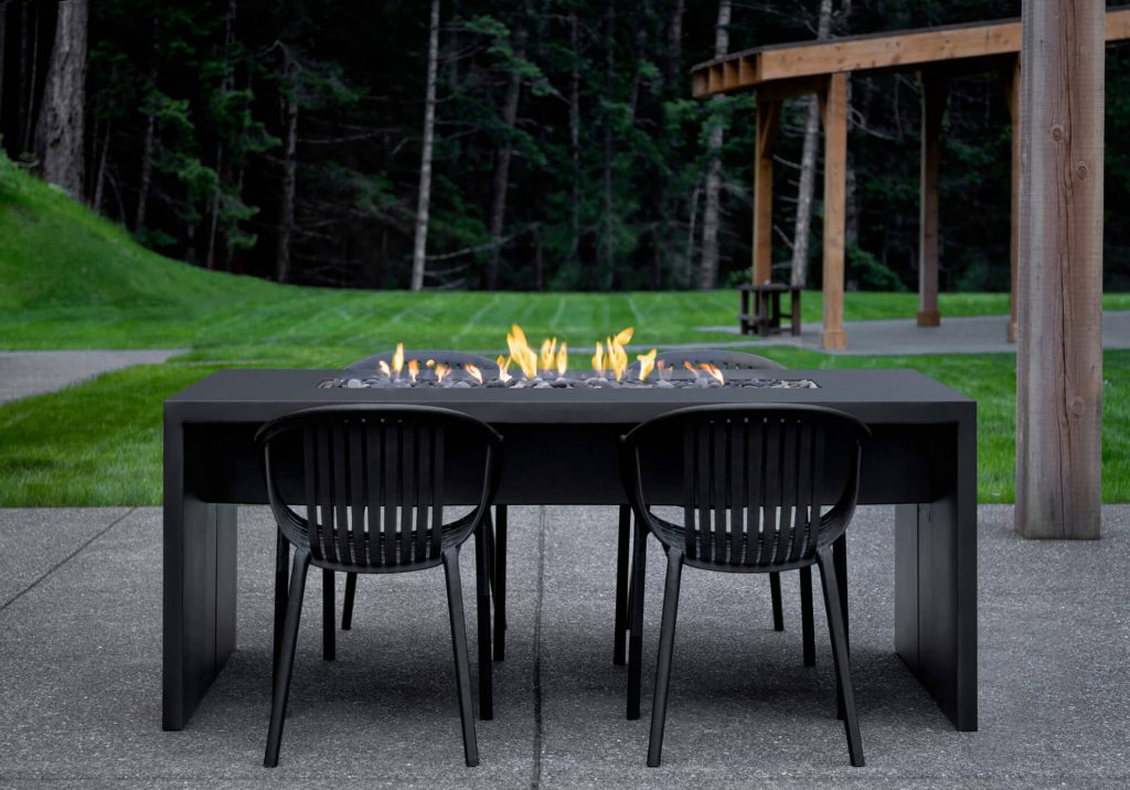 Nimbus fire pit dining table