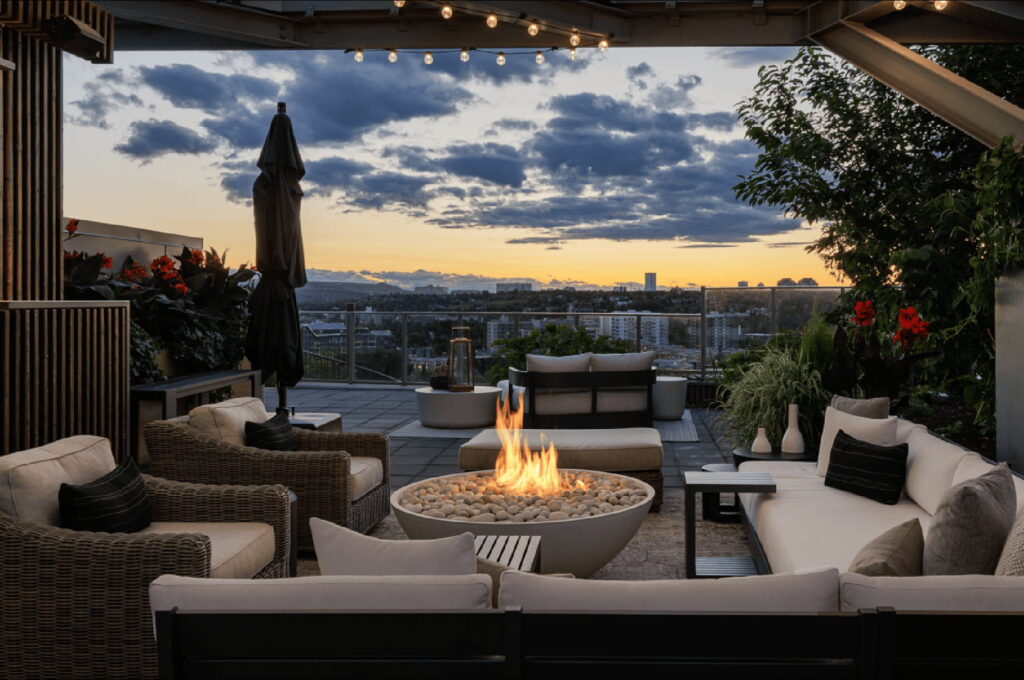 modern fire pit ideas for rooftops and terraces